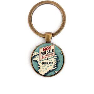 GREENLAND IS NOT FOR SALE CUSTOM KEY RING